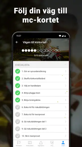 iKörkort MC Lite screenshot