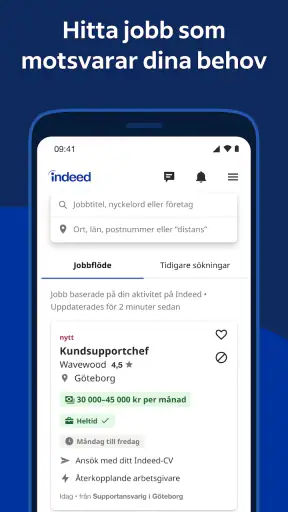 Indeed jobbsök screenshot