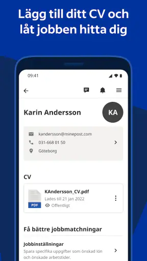 Indeed jobbsök screenshot