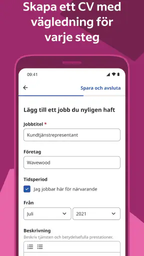 Indeed jobbsök screenshot
