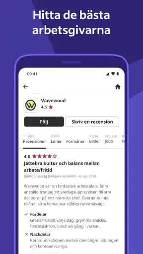 Indeed jobbsök screenshot