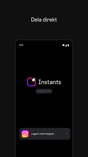 Instants, en Instagram-app screenshot