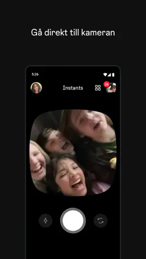 Instants, en Instagram-app screenshot