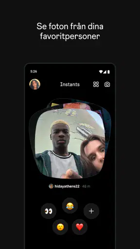 Instants, en Instagram-app screenshot