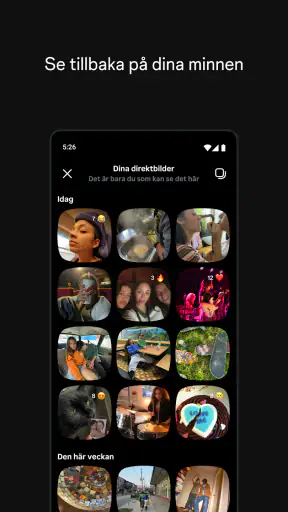 Instants, en Instagram-app screenshot
