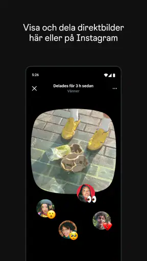 Instants, en Instagram-app screenshot