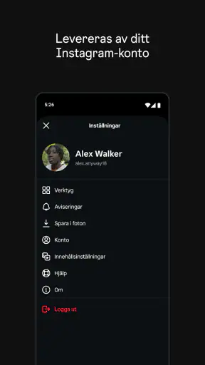 Instants, en Instagram-app screenshot