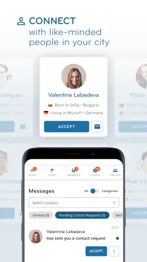 InterNations screenshot