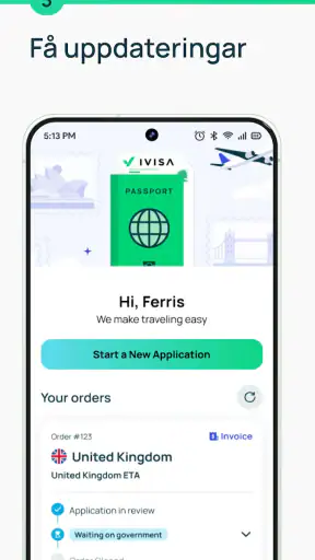 iVisa: Resvisum online screenshot