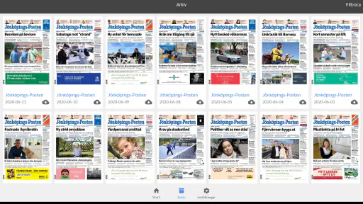 Jönköpings-Posten e-tidning screenshot
