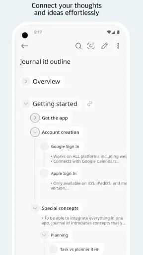 Journal it! Productivity, Note screenshot