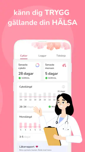 Kalender för menstruation screenshot