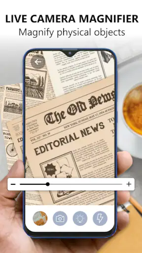 Kameraförstoringsglas med Ljus screenshot
