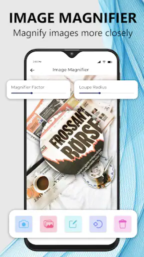 Kameraförstoringsglas med Ljus screenshot