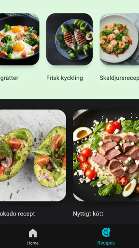 Keto recept screenshot