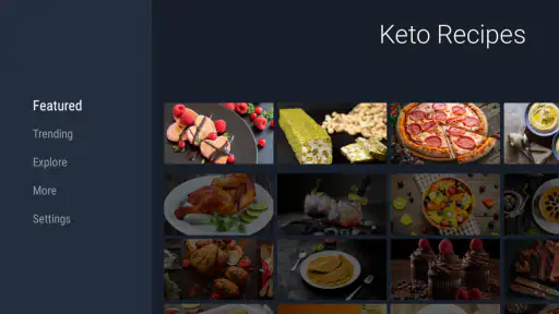 Keto recept screenshot