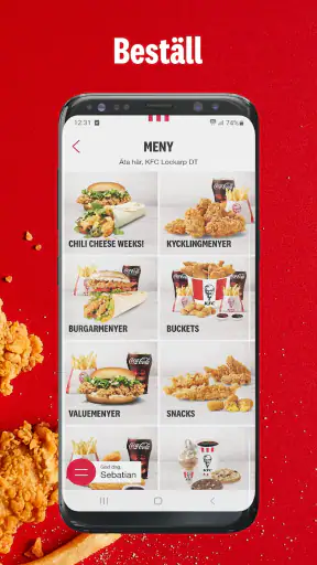 KFC Sweden screenshot