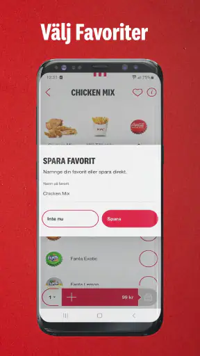 KFC Sweden screenshot