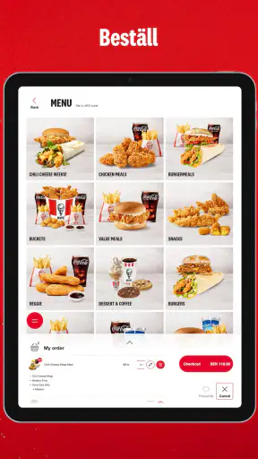 KFC Sweden screenshot