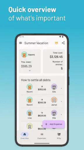 Kittysplit: Bills & cost split screenshot