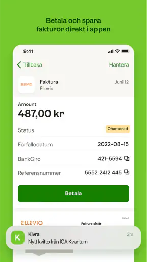 Kivra screenshot