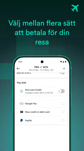 Kiwi.com - Boka billiga flyg screenshot