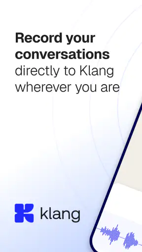 Klang.ai: Transkribering screenshot