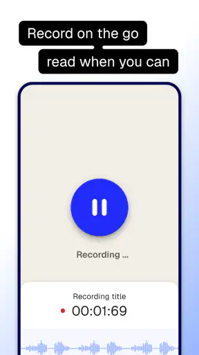 Klang.ai: Transkribering screenshot