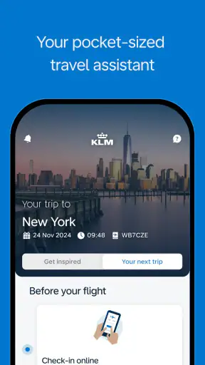 KLM - Book a flight screenshot