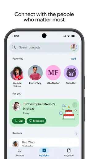 Kontakter screenshot