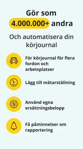 Körjournal från Driversnote screenshot