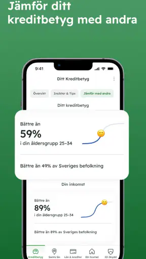 Kreddy - se ditt kreditbetyg screenshot