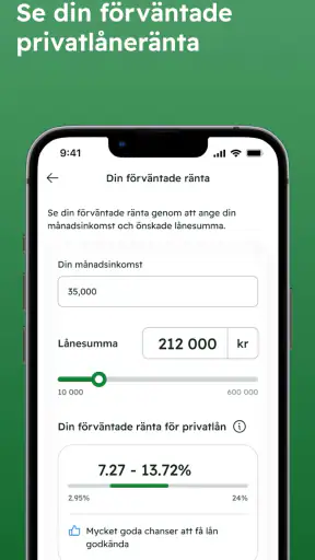 Kreddy - se ditt kreditbetyg screenshot