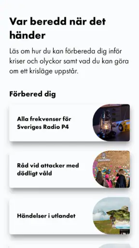 Krisinformation.se screenshot