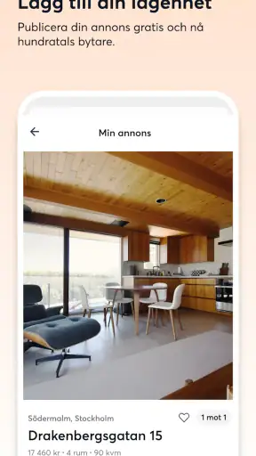 Lägenhetsbyte.se screenshot