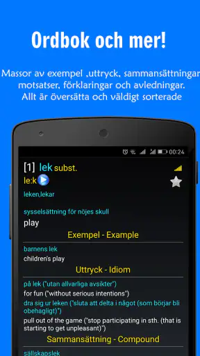 Lexin Smart - svenska ordbok screenshot