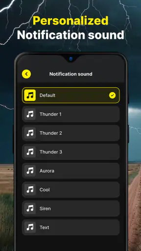 Lightning Radar Tracker On Map screenshot