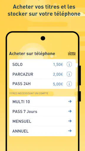 Lignes d’Azur Tickets screenshot