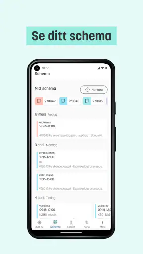 LiU-app screenshot