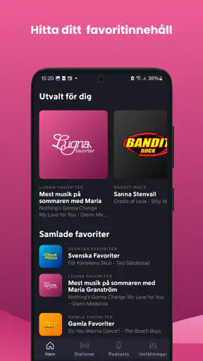 Lugna Favoriter screenshot