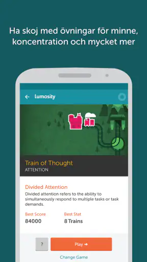 Lumosity – hjärnträning screenshot