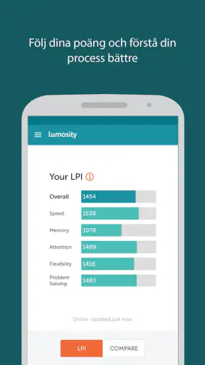 Lumosity – hjärnträning screenshot