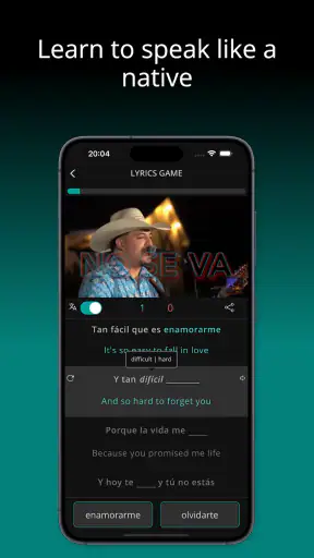 LyricFluent: Learn Languages screenshot