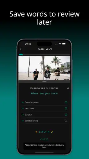 LyricFluent: Learn Languages screenshot