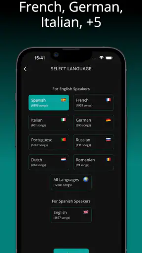 LyricFluent: Learn Languages screenshot