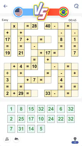 Matematiska pussel - Crossmath screenshot