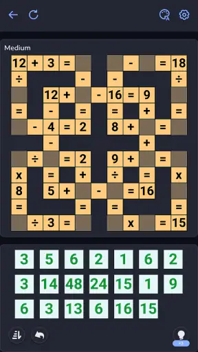 Matematiska pussel - Crossmath screenshot