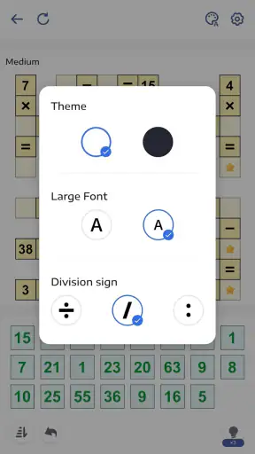 Matematiska pussel - Crossmath screenshot