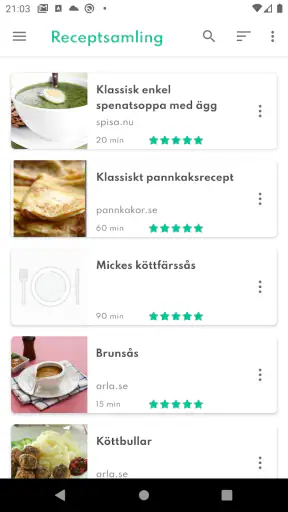 Matlistan - smart inköpslista screenshot