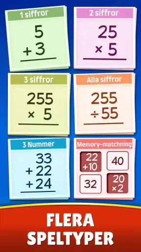 Matte spel: addera, subtrahera screenshot
